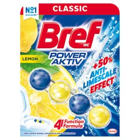 Bref Power Aktiv wc tisztító Lemon, 50g