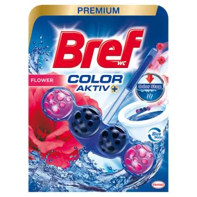 Bref Color Aktiv wc tisztító Flower, 50g