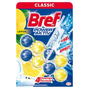 Bref Power Aktiv wc tisztító Lemon, 2x50g