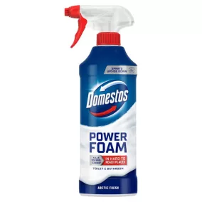   Domestos Power Foam wc és fürdőszoba tisztító hab 435 ml, Artic Fresh