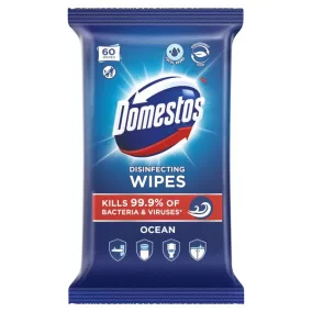 Domestos higiénikus törlőkendő, 60 db-os, Ocean