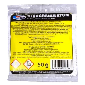 Klórgranulátum 50g (fehérítő, fertőtlenítőszer -por)