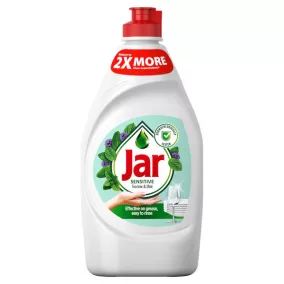Jar mosogatószer Sensitive Tea tree & Mint, 450 ml