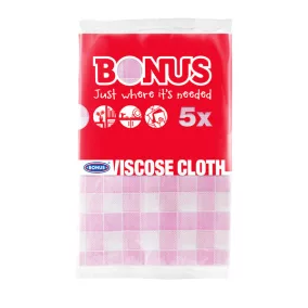 Bonus viszkóz mosogatókendő 5 db-os, B347, KIFUTÓ!