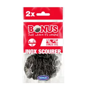 Bonus Inox spirál fém dörzsi 2 db-os, B088