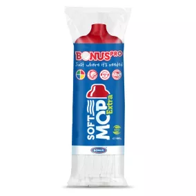Bonus SoftMOP Extra felmosófej, piros, HACCP/HoReCa, B184