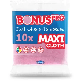 Bonus MAXI törlőkendő 10 db-os, piros, HACCP/HoReCa, B273