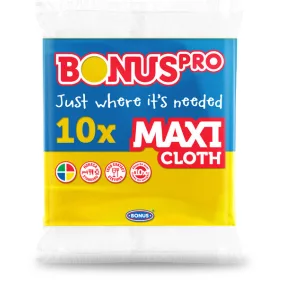   Bonus MAXI törlőkendő 10 db-os, sárga, HACCP/HoReCa, B297