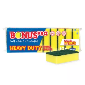   Bonus PRO Heavy Duty mosogatószivacs, 10 db-os, HACCP/HoReCa, B520