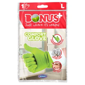   Bonus Komfort háztartási gumikesztyű, méret: L (9), B971, KIFUTÓ!