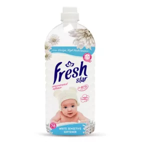 Fresh Star öblítő White Sensitive, 78 mosás/1800 ml