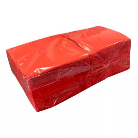   Gasztro szalvéta piros, 2 rétegű, 34x34 cm, 250 lap, 1/4 hajtott, 14 csomag/karton, KIFUTÓ!