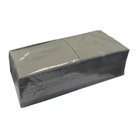   Gasztro szalvéta antracit/szürke, 2 rétegű, 34x34 cm, 250 lap, 1/4 hajtott, 14 csomag/karton, KIFUTÓ!