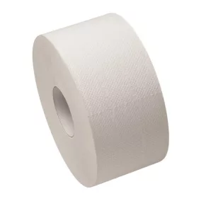   Jumbo toalettpapír (wc papír), 23 cm átmérő, 1 rétegű, natúr, 100% újrahasznosított, 200 méter/tekercs, 6 tekercs/zsák