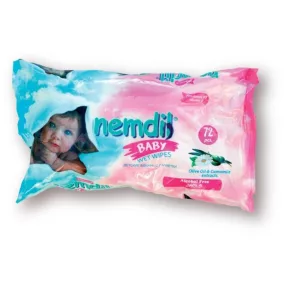 Nemdil Baby nedves törlőkendő normál bőrre 72 db-os