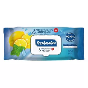 Freshmaker antibakteriális nedves törlőkendő 120 db-os
