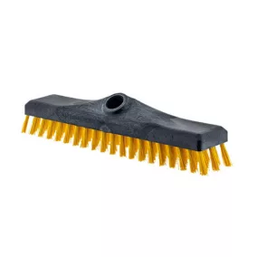   Bonus ''Bodtrix'' műanyag testű toló-súroló kefe, kül- és beltérre, 30 cm, HACCP/HoReCa, sárga, B874