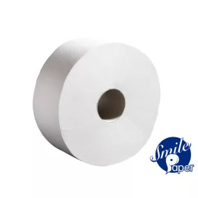   Smile Advanced 227 toalettpapír (wc papír), 27 cm átmérő, 280 méter, 2 rétegű, hófehér, 100% cellulóz, 6 tekercs/zsák