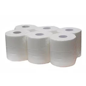   Tekercses midi kéztörlő 19cm/80m, 2 rétegű, törtfehér, újrahasznosított, 6 tekercs/zsák