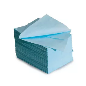   Smile sima felületű szöszmentes (Non-woven) törlőkendő, íves kiszerelés, türkíz színű, 27x31,5 cm, 50 lap/csomag