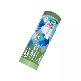   Glossy húzózáras szemeteszsák (kukazsák) 35 literes, 50x65 cm, 16 mikron vastag, 15 db/tekercs, 30 tekercs/karton