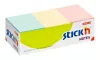 Öntapadó jegyzettömb, 38x51 mm, 12x100 lap, STICK N, pasztell színek