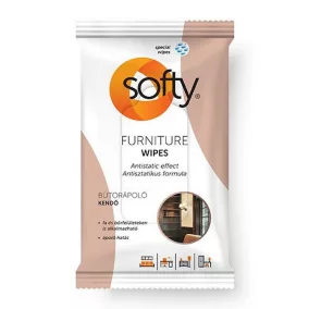 Softy tisztító és bútorápoló nedves kendő 40 lap