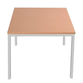   Négyzet alakú asztal kör keresztmetszetű lábakkal, 750mmx800mmx800mm, Szürke/szürke