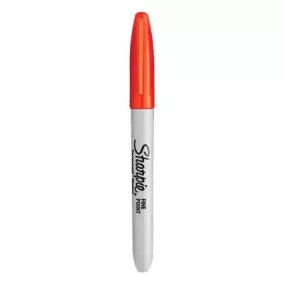   Alkoholos marker, 1 mm, kúpos, SHARPIE "Fine Point", narancs