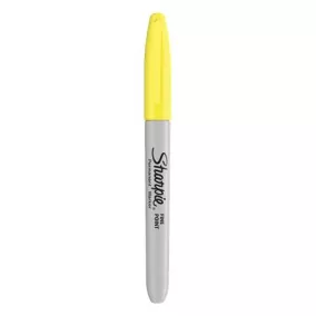   Alkoholos marker, 1 mm, kúpos, SHARPIE "Fine Point", citrom