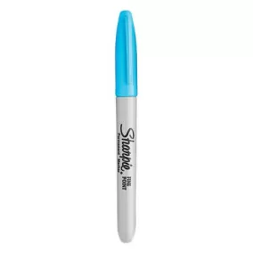   Alkoholos marker, 1  mm, kúpos, SHARPIE "Fine Point", világoskék