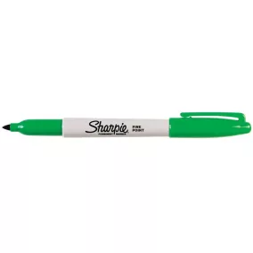   Alkoholos marker, 1 mm, kúpos, SHARPIE "Fine Point", zöld