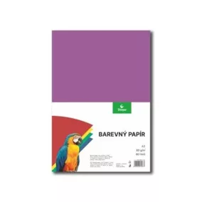 Színes papír,  A3, 80g, 12x5 lap, STEPA, vegyes színek