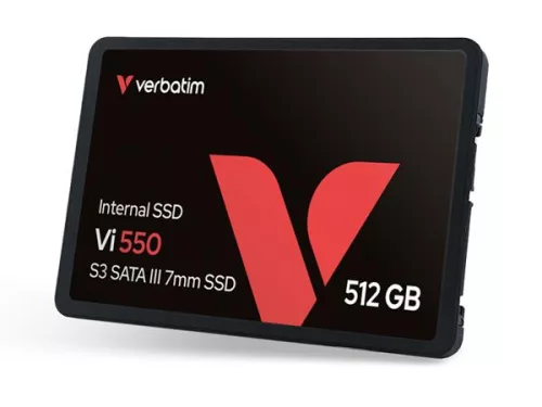 SSD (belső memória), 512GB, SATA 3, 500/520MB/s, VERBATIM "Vi550"