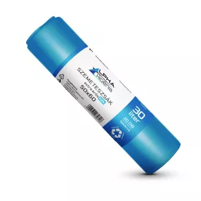 Szemeteszsák kék 50x60cm 30L 20db/tekercs