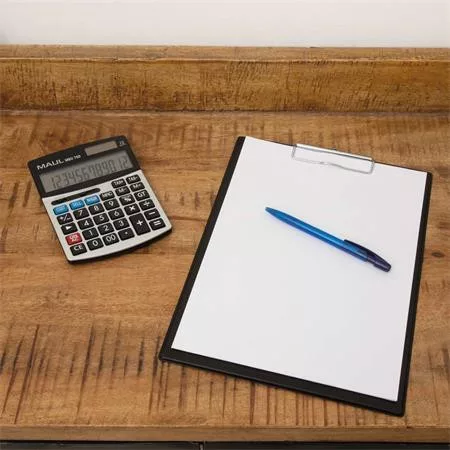 Számológép, asztali, 12 számjegy, MAUL "MBU 700", fekete