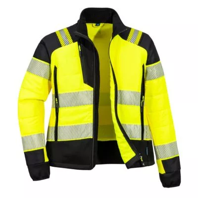 PW3 Hi-Vis Női Hybrid Baffle kabát