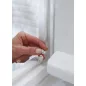   Ajtó- és ablaktömítő szalag, 9 mm x 6 m, TESA "tesamoll® P profil", fehér
