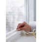   Ajtó- és ablaktömítő szalag, 9 mm x 6 m, TESA "tesamoll® P profil", fehér
