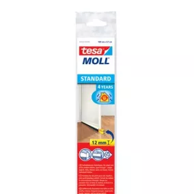   Szigetelő ajtóseprű, 37 mm x 1 m, TESA "tesamoll®", fehér