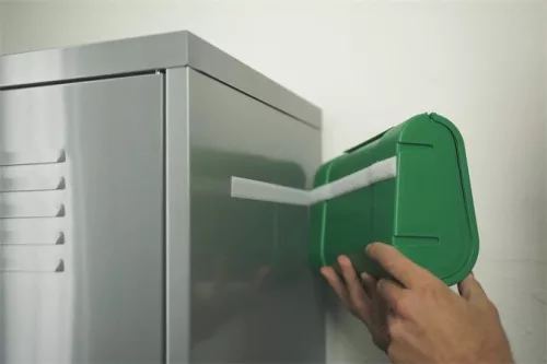 Tépőzár, öntapadó, 20 mm x 1 m, TESA "On&Off", fekete