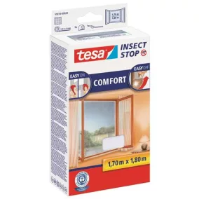   Szúnyogháló, ablakra, öntapadó, 1,3 x 1,5 m,  TESA "Comfort", fehér