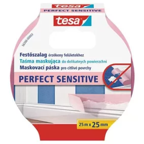   Festő- és mázolószalag, érzékeny felületekhez, 25 mm x 25 m, TESA "Perfect Sensitive"