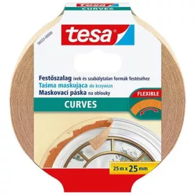   Festő- és mázolószalag, ívekhez, 25 mm x 25 m, TESA "Perfect Curves"