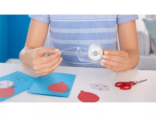 Ragasztószalag, kétoldalas, adagolón, 12 mm x 7,5 m, TESA "tesafilm®"