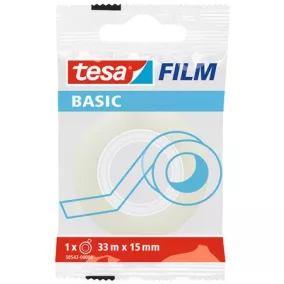   Ragasztószalag, 15 mm x 33 m, TESA "Basic", átlátszó