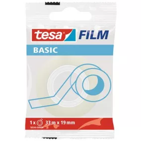   Ragasztószalag, 19 mm x 33 m, TESA "Basic", átlátszó
