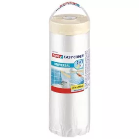   Takarófólia festőszalaggal, 1,4 x 25 m, TESA "Easy Cover Universal"