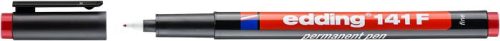 Alkoholos marker, OHP, 0,6 mm, EDDING "141 F", piros