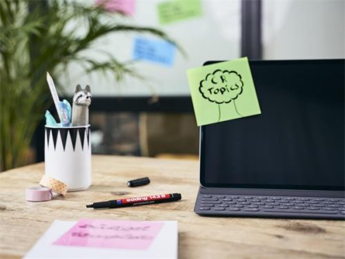 Alkoholos marker, OHP, 1 mm, EDDING "143 B", fekete